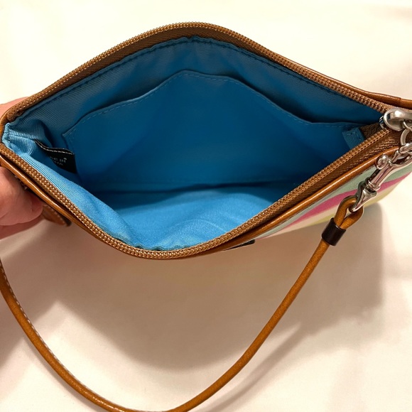 Coach wristlet multicolor striped - Picture 3 of 8